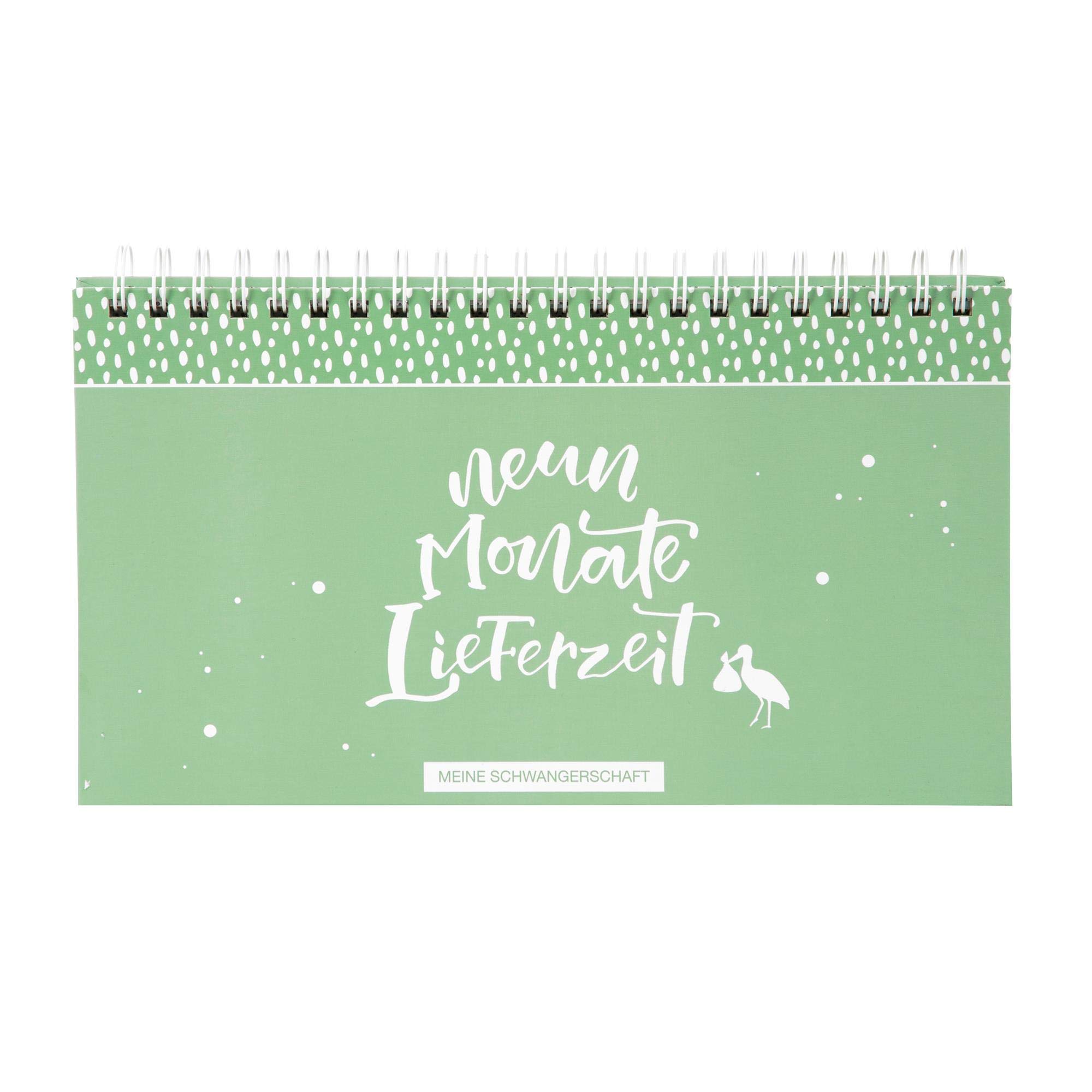 goldbuch Goldbuch 69521 Pregnancy Diary Little Wonder Series LieblingsDINGE Pregnancy Diary with 150 Illustrated Pages 29.6 x 18 x 2 cm Green