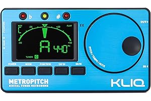 KLIQ MetroPitch - Metronome Tuner for All Instruments - with Guitar, Bass, Violin, Ukulele, and Chromatic Tuning Modes (Metro