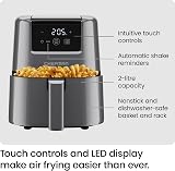 Chefman 2L Mini Air Fryer Digital Space Saving Compact Grey view 3