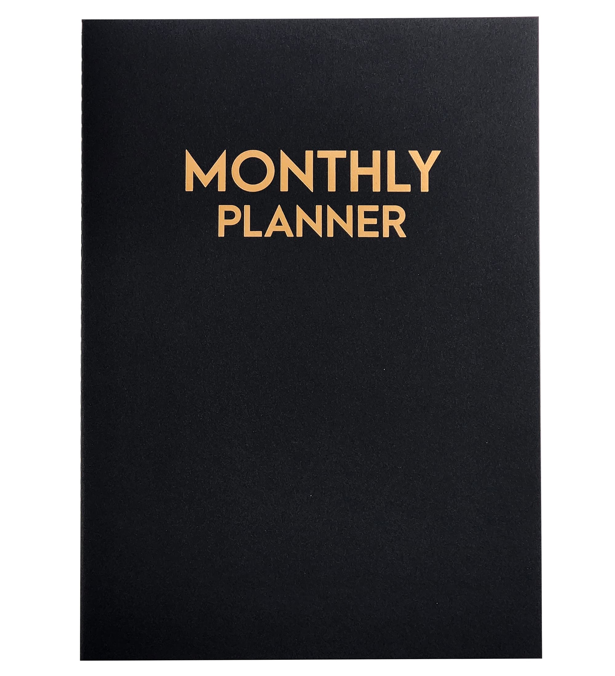 Photo 1 of Undated Big Large Monthly Planner - Blank Calendar Book and Organizers 8.5 x 11 Inches - Black