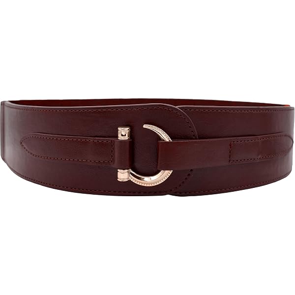 Amazon.com: Causal Vegan Jean Belt in Horseshoe Shape Buckle  display picture 2