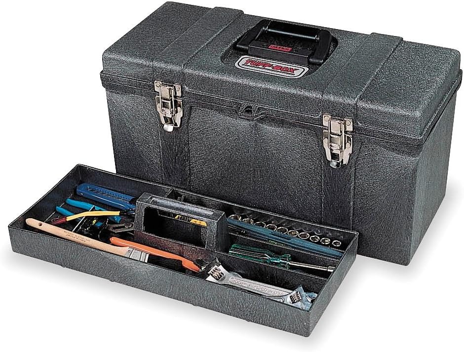 20" Portable Tool Box, Black