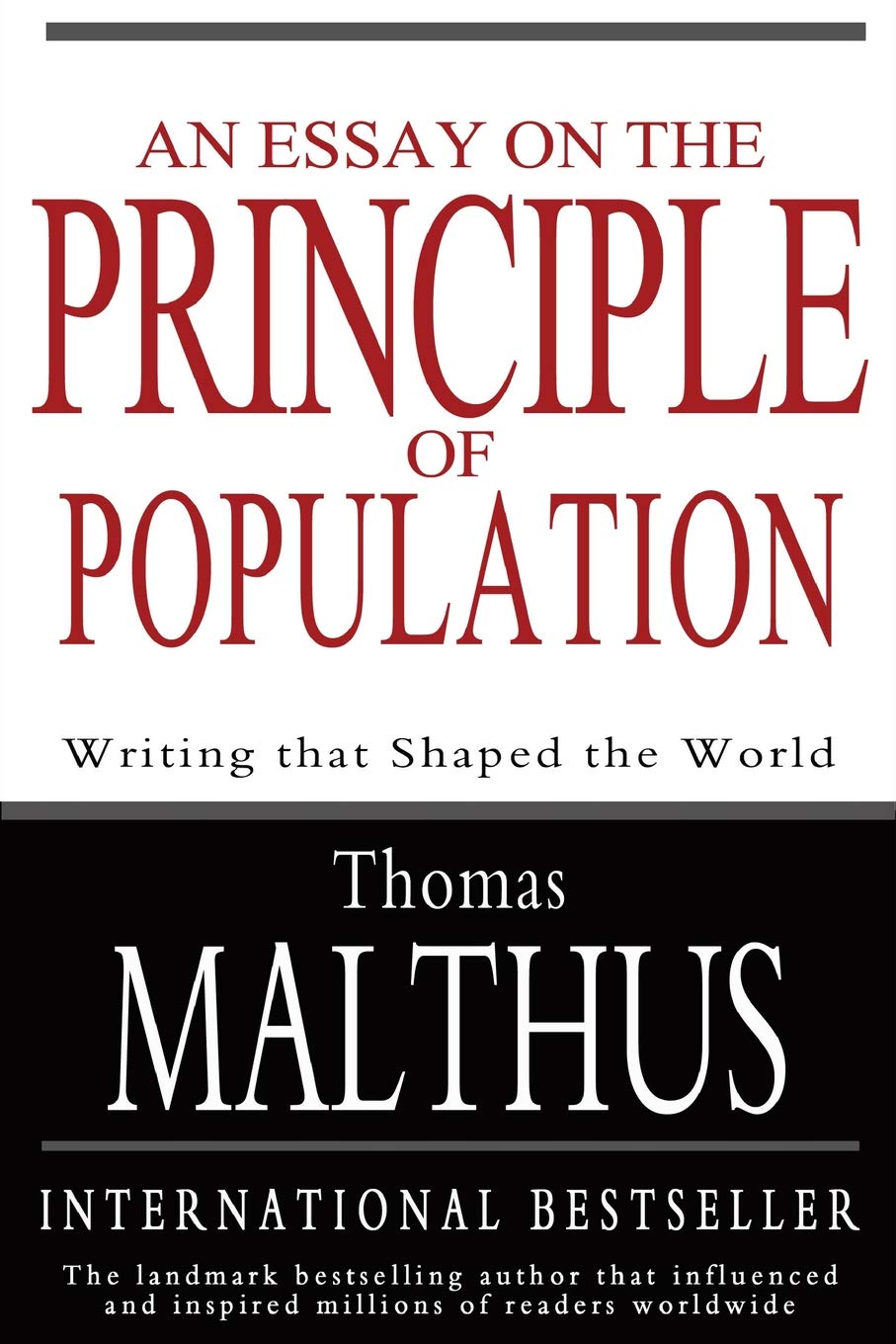 An Essay On The Principle Of Population Thomas Malthus - 