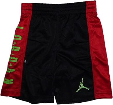 black and red jordan shorts