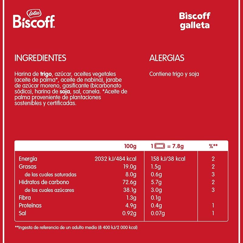 Lotus Biscoff Galletas Caramelizadas | Vegano | 4 x 250g (1 kg)