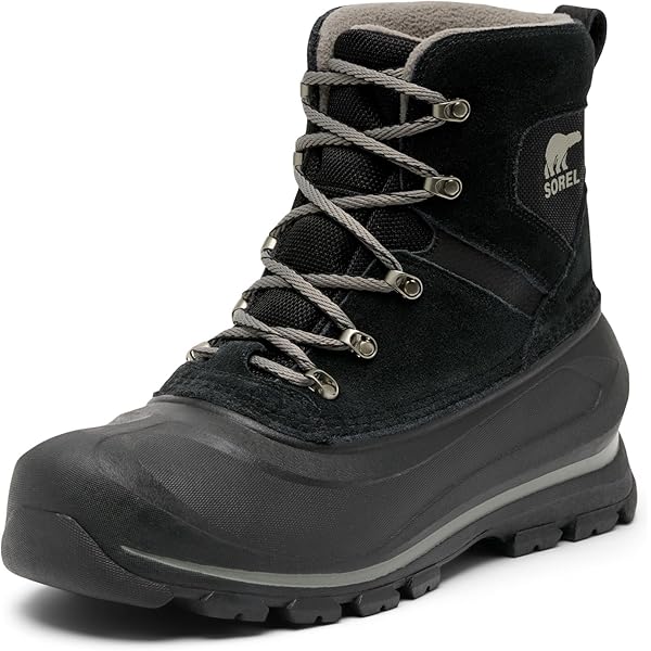 Amazon.com | Sorel Men's Cheyanne II Snow Boot, Chipmunk, Black