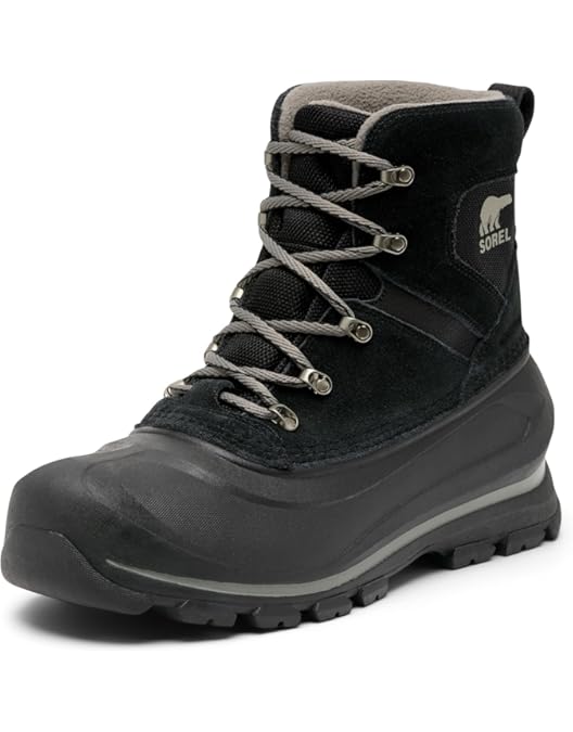 Amazon.com | Sorel Men's Cheyanne II Snow Boot, Chipmunk, Black