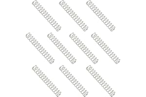 MECCANIXITY Compression Spring 4 mm OD 0.4 mm Wire 25 mm Free Length 304 Stainless Steel Small Extension Spring for DIY Projects Home Shop Repairs (Silver Tone, Pack of 10)