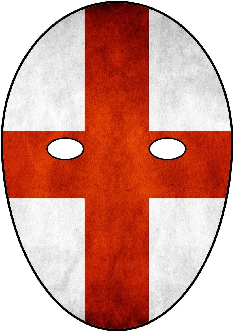 Soccer World Cup - England - DIY Card FACE MASK KIT - DO IT Yourself