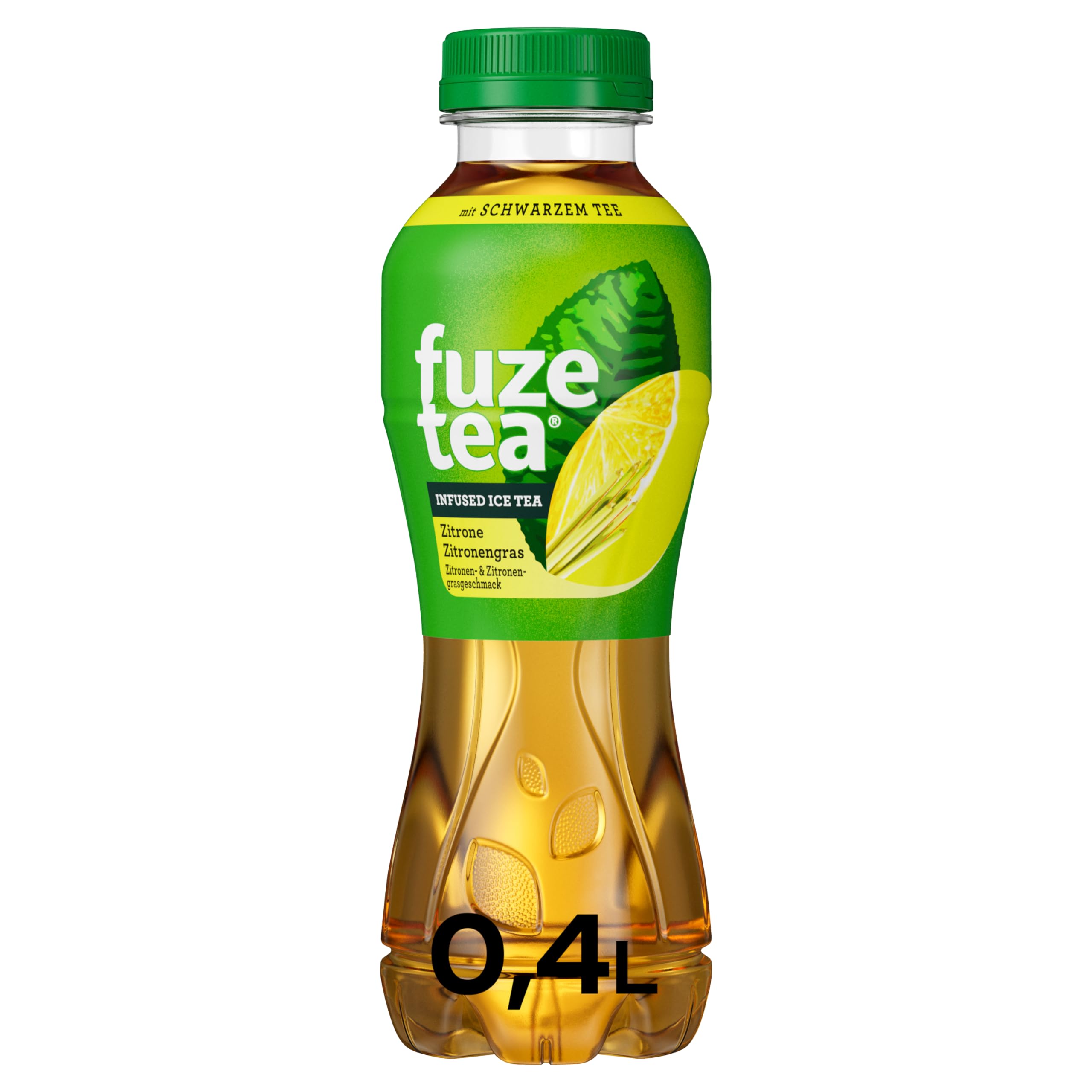 Fuze Tea Schwarzer Tee Zitrone Zitronengras - außergewöhnliche Fusion aus Tee und fruchtigem Zitronen-Geschmack - Eistee aus nachhaltigem Anbau - Einweg Flaschen (12 x 400 ml) 2