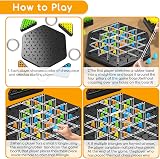 Mistep Chain Triangle Chess Strategy Board Game for 2-4 Players Kids Adults view 3