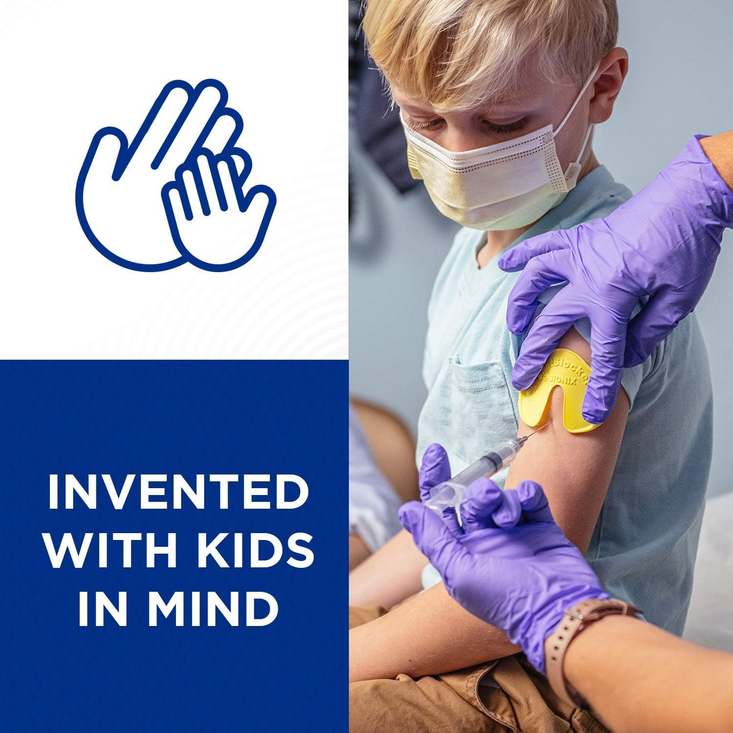 Bionix - ShotBlocker, Eases Discomfort from Immunizations & Injections, Great Alternative to Numbing Creams, Use at Home or On-The-Go, Safe for Kids, Easy-to-Use, Reusable (5 Count)
