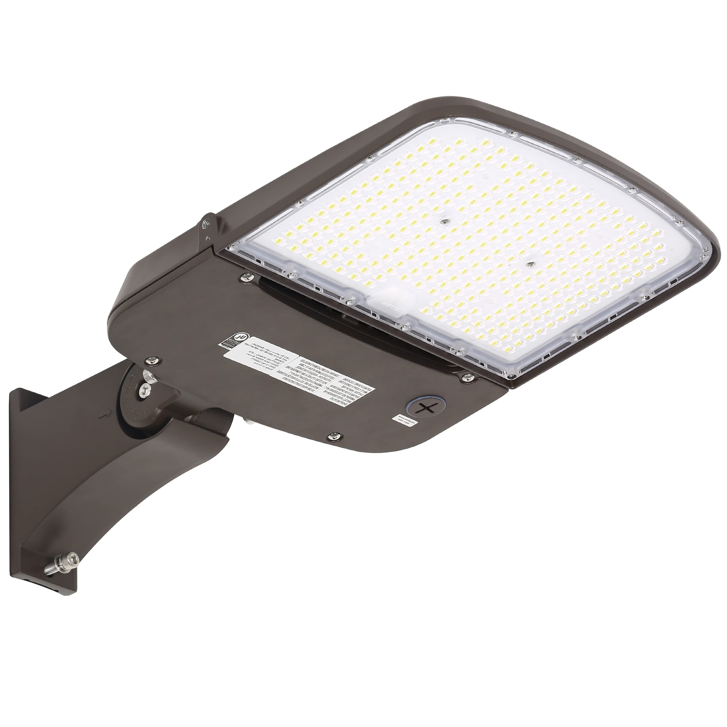 Photo 1 of hykolity 150W/200W Switchable LED Parking Lot Light, 150LM/W LED Street Lighting with Dusk to Dawn Photocell [400W-600W HPS Equiv.] 5000K 100-277V, Commercial Adjustable Arm Mount LED Shoebox Light