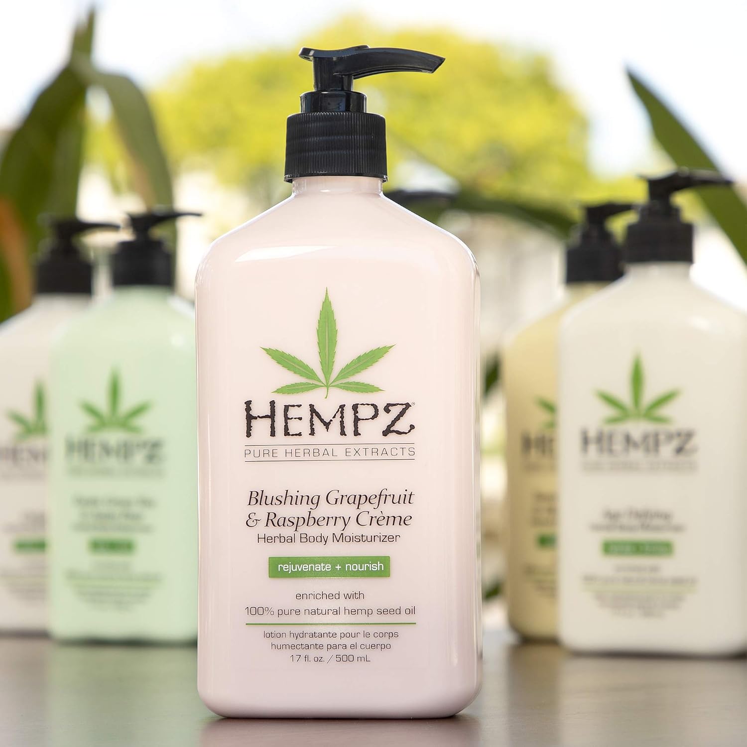 Hempz Blushing Grapefruit & Raspberry Creme Herbal Body Moisturizer Lotion - Fruit Body Cream - Pure Hempseed Oil, Shea Butter, Ginseng, Natural Extracts, Vitamins A, C, and D, Cucumber Extract : Beauty