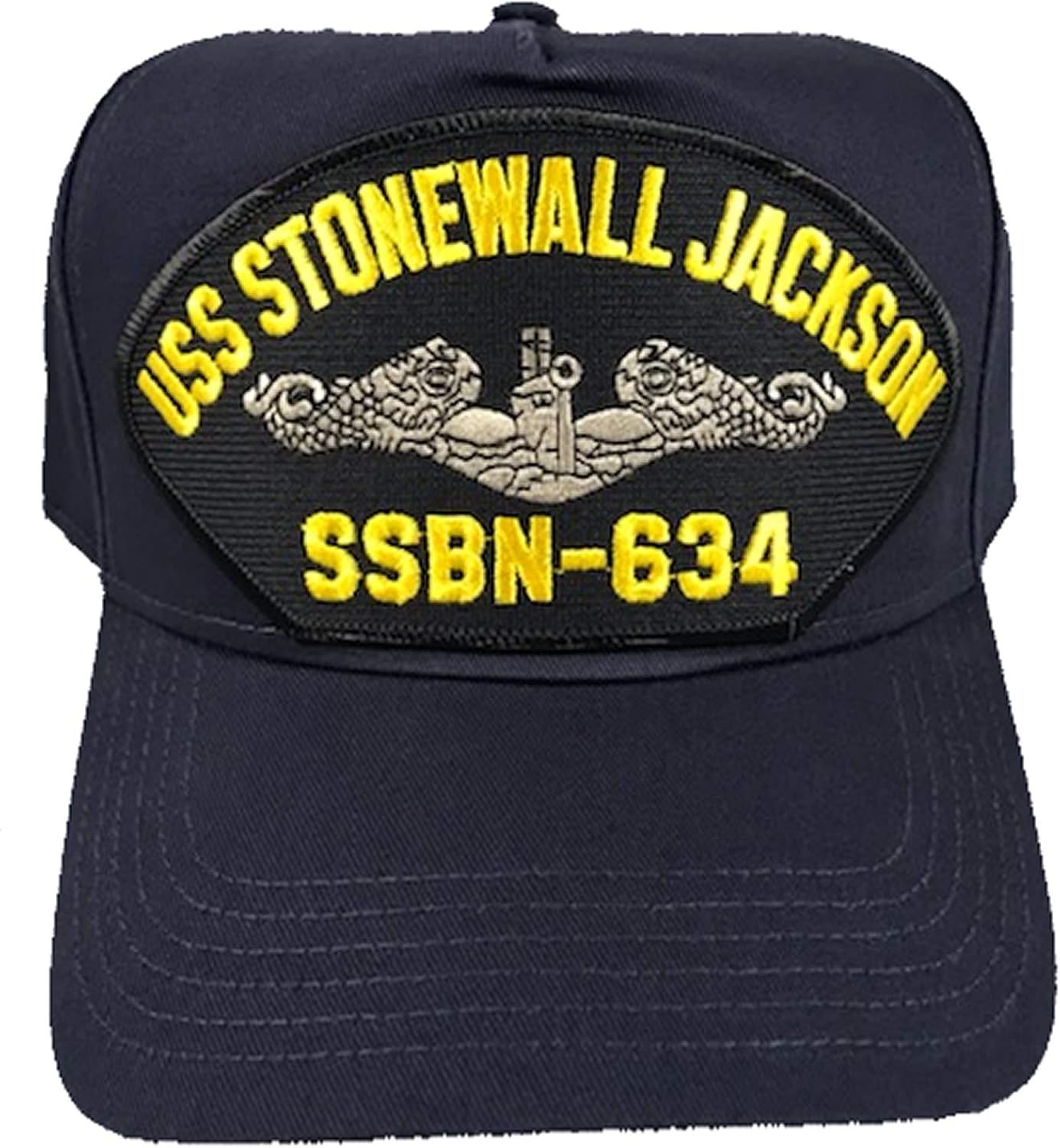 USS Stonewall Jackson SSBN634 Ship HAT Navy Blue Veteran Owned