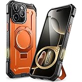 SUPCASE for iPhone 16 Pro Case with Camera Control Capture Button (Unicorn Beetle Grip), [Compatible with MagSafe] Heavy Duty Rugged Magnetic Stand Phone Case for iPhone 16 Pro 6.3'' 2024, Magma