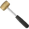 The Beadsmith Brass Head Mallet - Metal Elements - 10 Inches long, 2LB head with a 38mm Face - Brass & Sheet Metal Hammer for Dapping, Chasing & Light Stamping