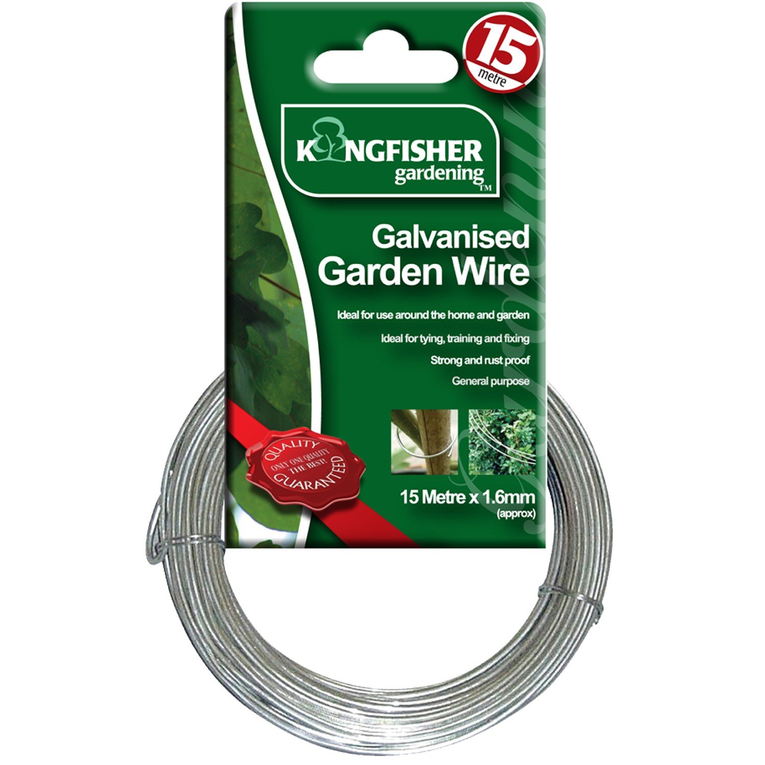 GALVANISED WIRE, 1.6MM, 15M GSW103B By KINGFISHER