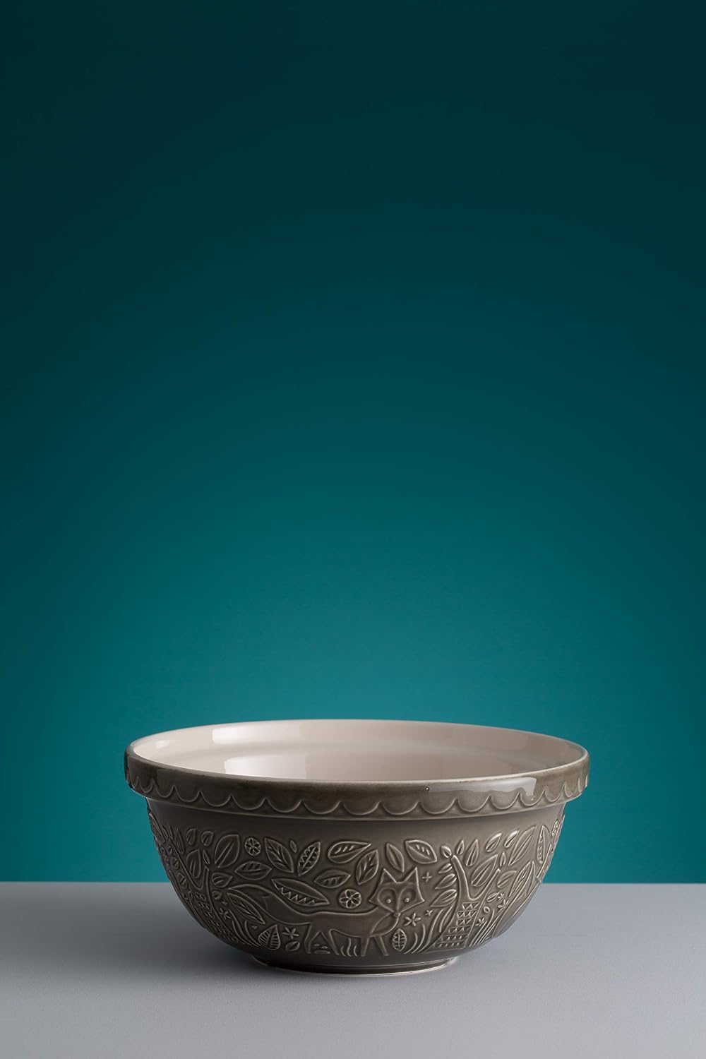 Mason Cash in The Forest Fox Mixing Bowl 4.5 Litre, Grey, 4 Litre - Image 3