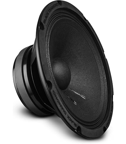 Black Diamond 8″ Mid-range Speaker With Bullet, 70W RMS/140W Max – The Wholesale House