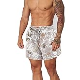 RSGMU Mens Camo Shorts Y2k Casual Summer Drawstring Camouflage Graphic Shorts Men Cotton Camo Sweats Streetwear Basketball