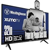 Westinghouse Xumo 32 Inch HD Smart TV, Voice Remote, Apple AirPlay 2, Alexa | Xumo TV, Stream 350+ Apps &amp; Free TV Channels, Voice Search, Bluetooth For Wireless Headphone &amp; Speaker Connectivity
