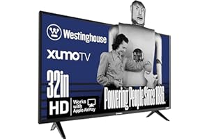 Westinghouse 32-inch Smart TV, HD Xumo TV with Voice Remote, Flat Screen Television w/Dolby Atmos, Bluetooth, Apple AirPlay, Wi-Fi & Mobile Connectivity