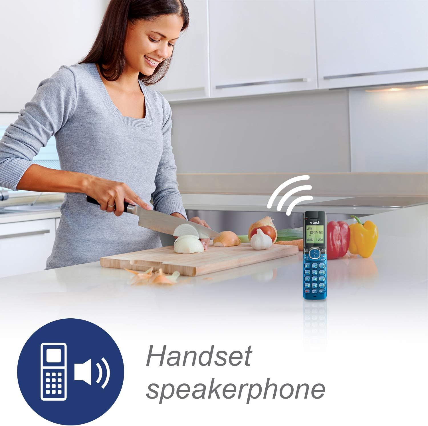 VTech CS6719-15 DECT 6.0 Phone with Caller ID/Call Waiting, 1 Cordless Handset, Blue : Electronics
