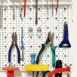 VILLCASE 30pcs 5cm Metal Pegboard Hooks Single Prong Slatwall Hangers Silver view 8
