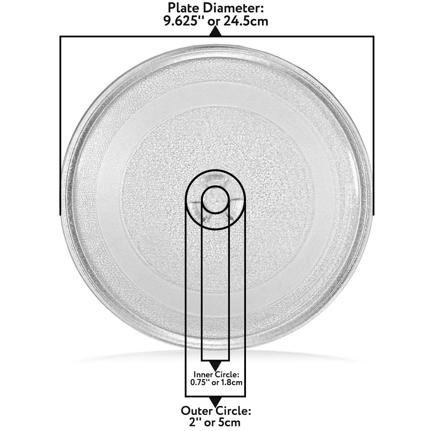 Amazon.com: Pequeña placa giratoria de cristal para ...