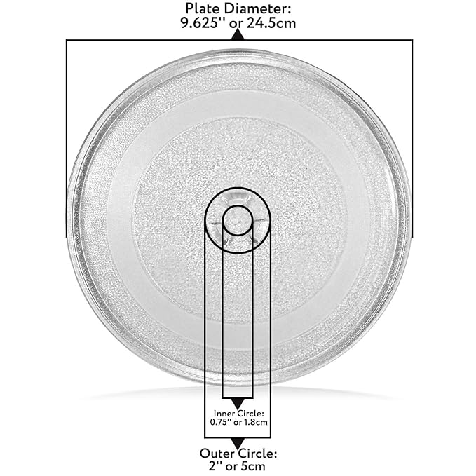 Amazon.com: Pequeña placa giratoria de cristal para ...
