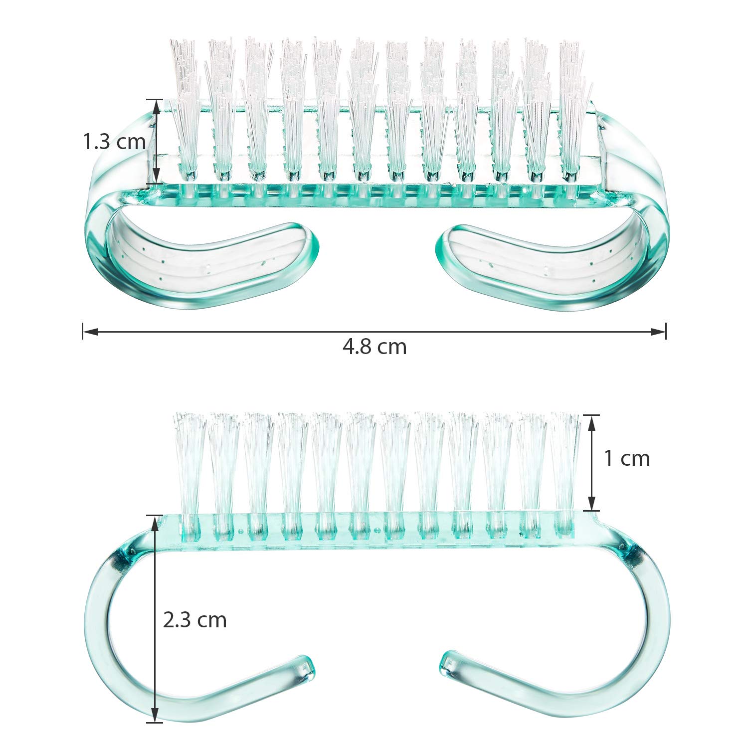 4 Pieces Handle Nail Brush Nail Hand Scrubbing Cleaning Brush (Small, Multicolor) : Beauty