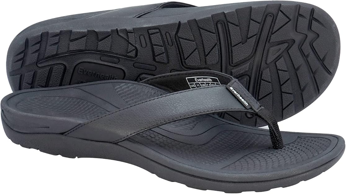 Men’s Sandals Orthotic Arch Support Flip Flops for Plantar Fasciitis