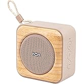 House of Marley Roots Bluetooth Speaker, Portable Wireless, IP67 Waterproof, 10-Hour Playtime, Quick Charge, Party Pair, Bottle Opener, Eco-Friendly, Bamboo Accent (Cream) Great Stocking Stuffer Gift