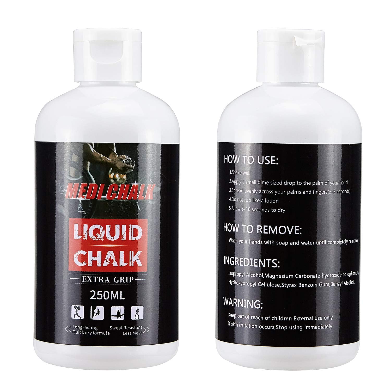 Photo 1 of Liquid Chalk MEDICHALK, Sports Chalk, Hand Grip Chalk,Weightlifting Chalk,Gym Chalk,Work Out Chalk for Cross Training, Powerlifting,Pole Dance 250ML