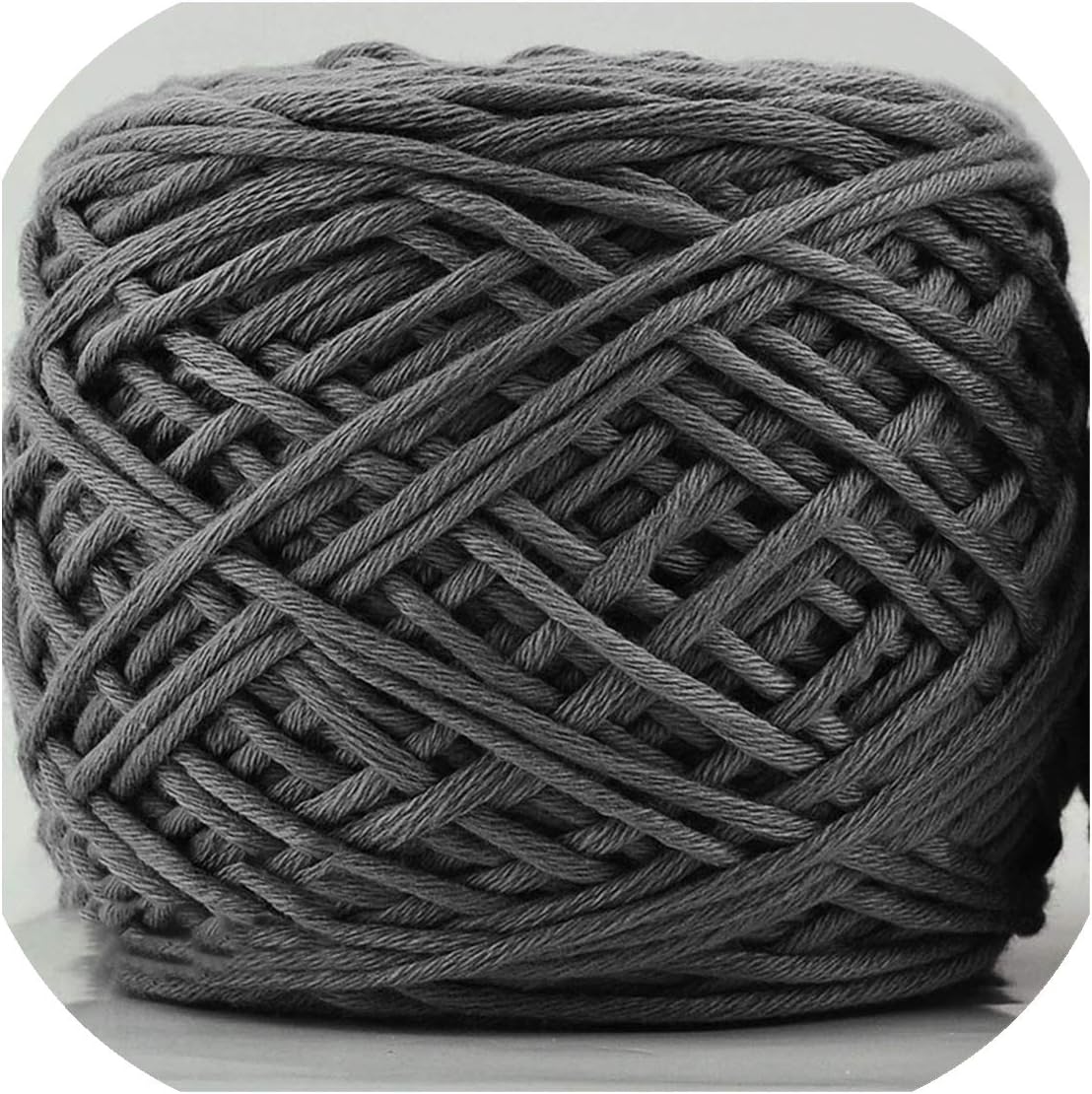 400g Natural Merino Wool Chunky Yarn Felt Wool Roving Soft Yarn for Spinning Hand Knitting Spin Yarn Winter Warm Free Needle,24 deep Gray