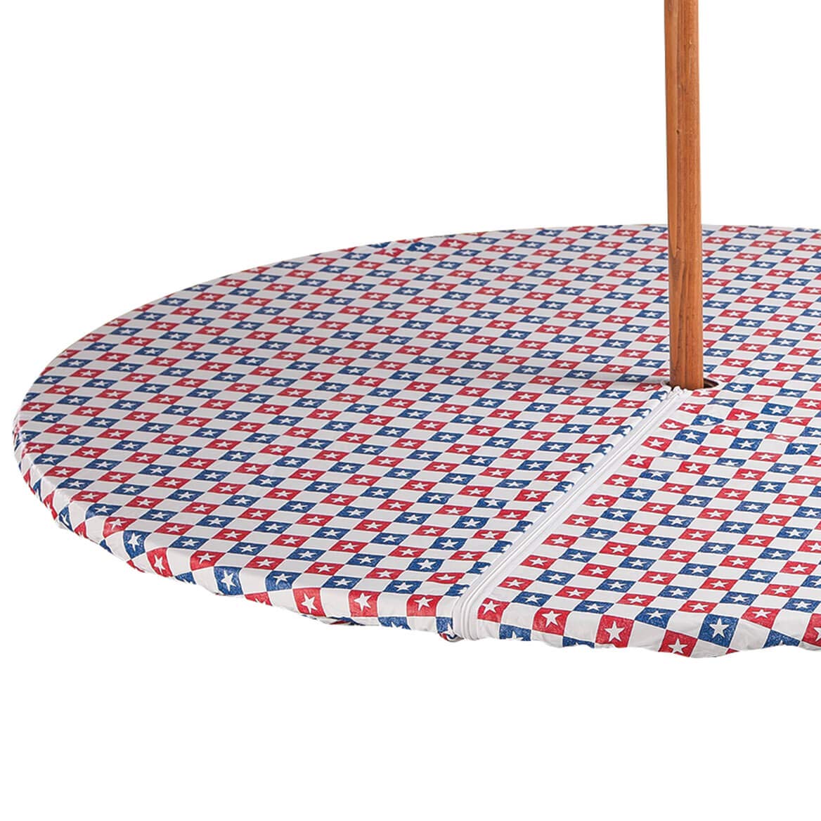 Best patriotic tablecloth for patio table with hole
