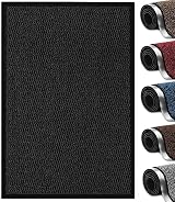 Abaseen Dirt Trapper Door Mat Indoor Outdoor Non Slip Rubber Backing