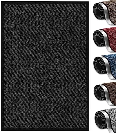 Abaseen Dirt Trapper Door Mat Indoor Outdoor Non Slip Rubber Backing