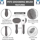 MUX TRADERS Cat Brush for Shedding Slicker Grooming Comb Long Short Hair view 3