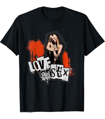 Amazon.com: Official Avril Lavigne Bite Me Two Sided T-Shirt