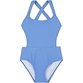 Gottex Kids Summer Cut Out Cross Strap One Piece Swimsuit Chlorine Fade Resistant and Built-in UPF 50+ UV Protection