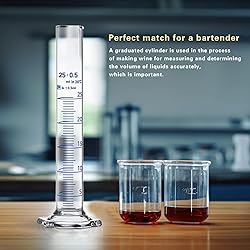 Thick Glass Graduated Cylinder Measuring Liquid Lab
