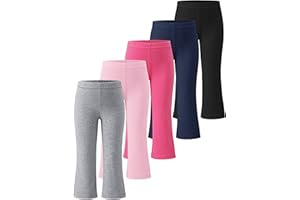 Witwot Toddler Girl Flare Pants Baby Girls Cotton Leggings Bell Bottoms Clothes Size 18M-5T
