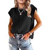 Womens Spring Fashion 2026 Summer Tops Boho Sweater Trendy Western Casual Cap Sleeve Rodeo Vest Cute Vacation Outfits