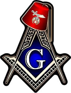 ProSticker 091 Masonic Freemasonry Decal – Faith Hope Charity Sticker – 4 Inches, For Car Window Or Bumper