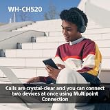 Sony WH-CH520 Wireless Bluetooth On-Ear Headphones 50hr Battery EQ Clear Calls view 6