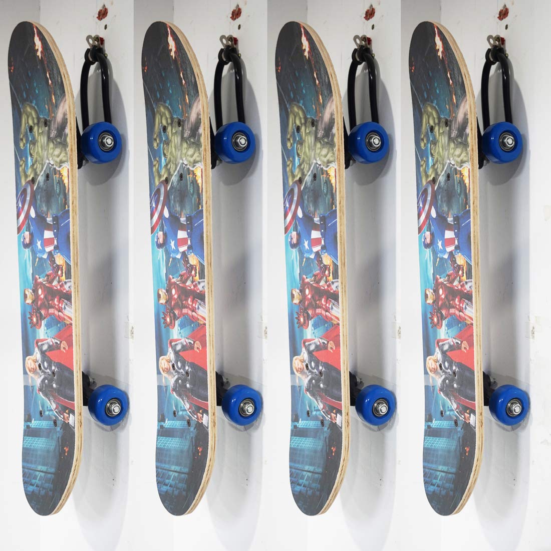 2 Set Skateboard Deck Wall Mount Display Rack Skateboard Storage Holder Hanger R Sporting Goods Decks