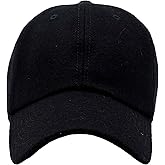 Classic 6-Panel Wool Blend Baseball Unisex Cap with Adjustable Brass Buckle