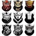 Venswell Neck Gaiter Face Mask Men Women,Seamless Bandana Rave Face Cover Scarf Mask,Balaclava,Headband, Head Wrap,Headwear